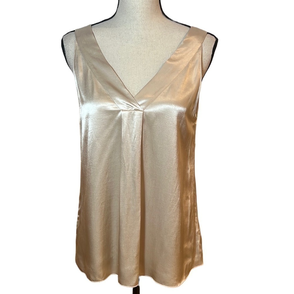 Pomandere Ivory Sleeveless Top Sz-4